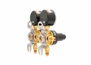 Harris CB2 Beverage Regulator Secondary, Soda, 160 PSI, 1/4 SAE, 1/4 SAE, 2 Pressure, 1/4 SAE Thru - 3005222 - WeldingMart.com