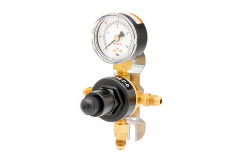 Harris CB2 Beverage Regulator Secondary, Soda, 60 PSI, 1/4 SAE, 1/4 SAE, 1 Pressure, 1/4 SAE Thru - 3005220 - WeldingMart.com