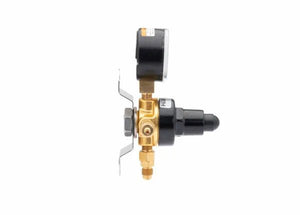 Harris CB2 Beverage Regulator Secondary, Soda, 60 PSI, 1/4 SAE, 1/4 SAE, 1 Pressure, 1/4 SAE Thru - 3005220 - WeldingMart.com