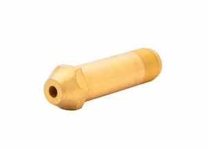 Harris CGA 300 Regulator Inlet Stem 60186-9000693 brass fitting for welding regulators, hex head, threaded end, on white background.