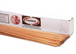 Several Harris ER80S-B2 Low Alloy Steel TIG Welding Rods, 3/32 x 36, are bundled together in front of a white Harris Products Group box (10 lb, model 80SB250), appearing new and uniformly arranged.