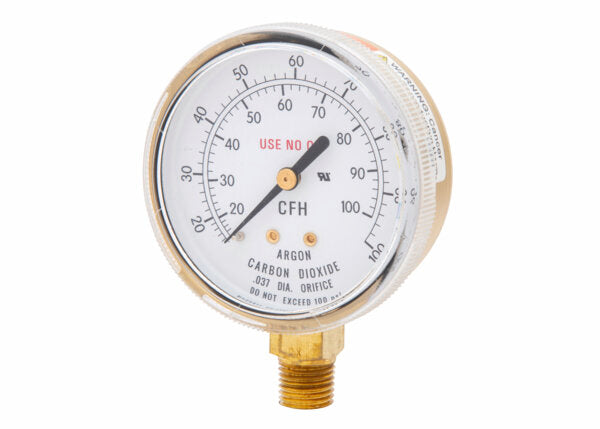 Harris Flowgauge Gauge 2-1/2"100 SCFH DU Brass - 9006139 - WeldingMart.com