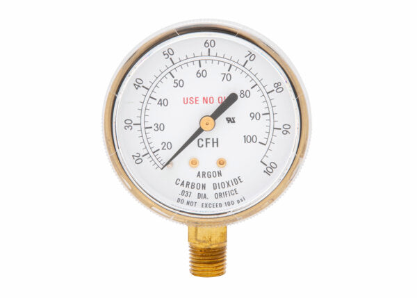 Harris Flowgauge Gauge 2-1/2"100 SCFH DU Brass - 9006139 - WeldingMart.com