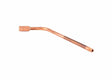 A single bent copper pipe, ideal as an all copper heating tip for Harris heating assembly or oxy-acetylene heating, with a wider end on the left and a narrower end on the right, isolated on a white background.