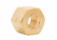 Harris LH Manifold Union Nut 9005725 with CGA-V10 internal threading, welding equipment accessory, on white background.