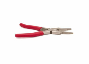 Harris Matador Welders Pliers 4705008, red handles, serrated jaws for spatter removal, welding tool on white background.