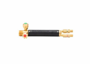 Harris 1401143 19-6A welding torch handle with check valves, color-coded controls, brass/black body—WeldingMart equipment.