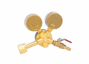 Harris Model 201-100P-320i-G CO2 Brass Beverage Regulator - 3002260 - WeldingMart.com