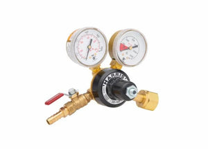 Harris Model 201-100P-320i-G CO2 Brass Beverage Regulator - 3002260 - WeldingMart.com