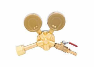 Harris Model 201-100P-320i-G CO2 Brass Beverage Regulator - 3002260 - WeldingMart.com