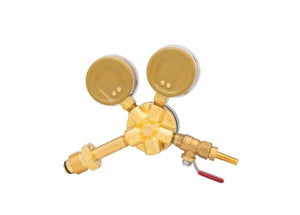 Harris Model 201-100P-580i-A-G N2 Brass Beverage Regulator - 3002262 - WeldingMart.com