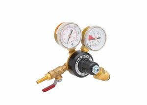 Harris Model 201-100P-580i-A-G N2 Brass Beverage Regulator - 3002262 - WeldingMart.com