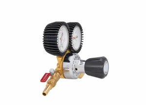 Harris Model 201-30-320i-G CO2 Brass Beverage Regulator - 3004600 - WeldingMart.com