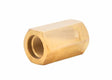 Harris Model 2327 Coupler for 2290 Heating Tips, brass hex nut for welding torches, WeldingMart welding accessory, on white.