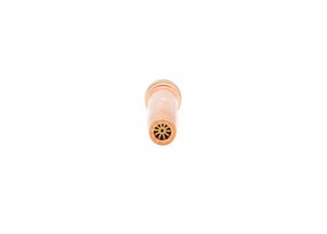 Harris Model 3690-1P Hand Cutting Tip (1500620) for welding torches, copper cylinder with star pattern, on white background.