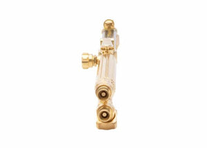 Harris 1001212 42-4AF 17" hand cutting torch for welding, front view showing gas outlets and knobs; ideal with alternate fuels.