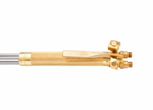 Harris 1003475 62-5F hand cutting torch, 18" length, 90° head, Nylatron valves—welding tool for alternate fuel gases.