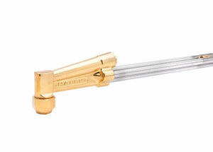 Harris 1003475 62-5F hand cutting torch, 18" body, 90° head, Nylatron valves—welding tool for alternate fuel gases.