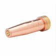 Harris 6290-2AC Hand Cutting Tip (1502173) for acetylene welding torches, copper and brass, top view on white background.