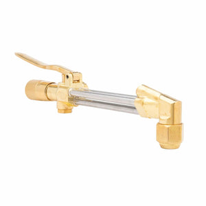 Close-up of Harris Model 72-3 Cutting Attachment valve, top welding tool for medium-duty torch setups and stainless steel tube cutting.