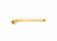 A brass tip tube plumbing pipe with a right-angle bend and threaded ends, designed for connecting fixtures or fittings. The background is plain white. Compatible with Model 1390 series tips.