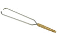The Harris Model 9508 TWIN TIP (SS 1/8X.065X7.875 - QC9508) features twin prongs and a gold-colored, threaded handle, making it ideal for brazing tasks while maintaining a simple, functional design.
