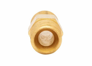 Harris 957-R Nipple-outlet brass fitting for Ironferno Torch, hexagonal, threaded—welding tool part at WeldingMart.