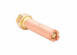 Harris Model H-62-2P Heating Tip (9100518) copper/brass welding nozzle for gas cutting, shown on white background.