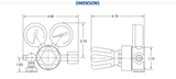 Harris Model HP704-015-180A3 - 704015180A3 - Lecture Bottle Regulator - WeldingMart.com