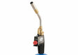 Harris 1400356 HSLT604-HD welding torch with brass fittings, self-lighting trigger, black handle for brazing, on white background.