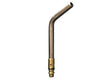 Harris HT-4i Inferno Swirl Heating Tip for welding torches, with quick connect brass base and curved stainless steel tube.