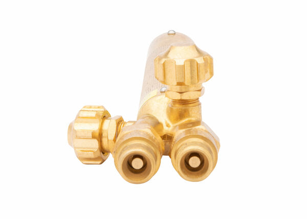 Harris Model V-100C-2 V-Series Combination Torch Handle with Check Valves - 1400402 - WeldingMart.com