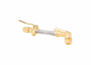 The Harris Model V-2460-AF All Fuel Gases V-Series Cutting Attachment (1300525) features two nozzle fittings, a long central tube, and a lever handle, and is photographed on a plain white background.