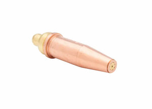 Harris V1-101AC-000 Cutting Tip 1502069, copper, tapered, for hand cutting torches—welding tool accessory on white background.