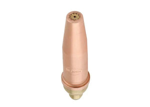 Harris V1-101AC-000 V-Series Hand Cutting Tip for acetylene torches, copper nozzle, welding tool accessory on white background.