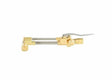 The Harris Model VH24 All Fuel Gases V-Series Cutting Attachment (1300452) features a heavy-duty brass and silver body with two cylindrical tubes, control knob, long lever, and brass nozzle—suitable for all fuel gases. Background is plain white.