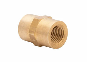 Harris Pipe Thread Adaptor 8800985 for Model 2290, brass hex, internal threads, welding equipment accessory, pipe connection.