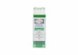 A clear plastic container holds 10 Harris Pure Ground Tungsten electrodes, 1/16 x 7 (2600930), green-tipped and ideal for TIG or aluminum welding.