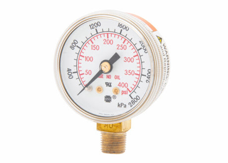 Harris Regulator Pressure Gauge 1.5 in. 400 PSI / 2800 kPa - 9006030 - WeldingMart.com