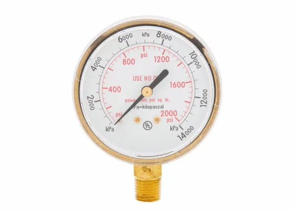 Harris Regulator Pressure Gauge 2-1/2"2000# 649 - 9006080 - WeldingMart.com