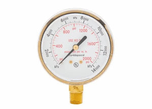 Harris Regulator Pressure Gauge 2-1/2"2000# 649 - 9006080 - WeldingMart.com