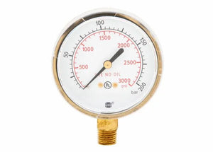 Harris Regulator Pressure Gauge 2-1/2"3000PSI/200 BAR - 9006203 - WeldingMart.com