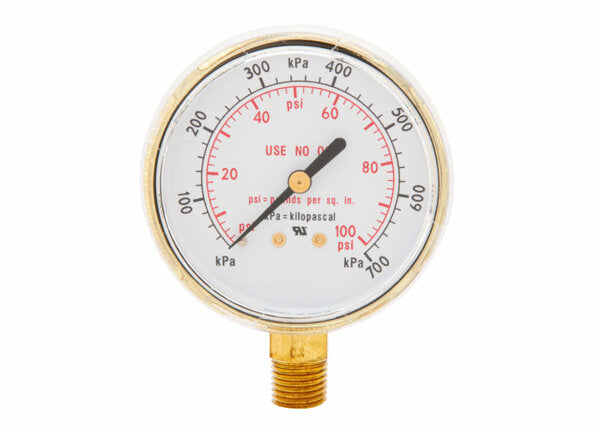 Harris Regulator Pressure Gauge 2.5 in. 100 PSI / 700 kPa - 9006075 - WeldingMart.com