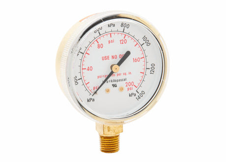 Harris Regulator Pressure Gauge 2.5 in. 200 PSI / 1400 kPa - 9006065 - WeldingMart.com