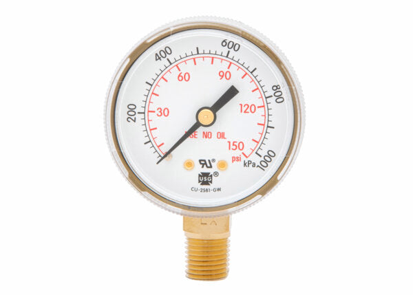 Harris Regulator Pressure Gauge 2 in. 150 PSI / 1000 kPa - 9006125 - WeldingMart.com