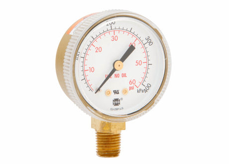 Harris Regulator Pressure Gauge 2 in. 60 PSI / 400 kPa - 9006120 - WeldingMart.com