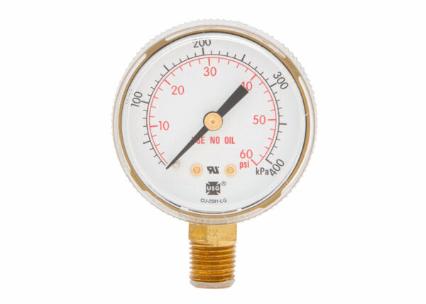 Harris Regulator Pressure Gauge 2 in. 60 PSI / 400 kPa - 9006120 - WeldingMart.com