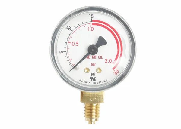 Harris Regulator Pressure Gauge 50 mm 30RZ PSI / 2 BAR - 9006257 - WeldingMart.com