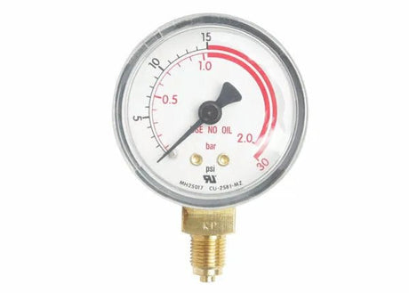 Harris Regulator Pressure Gauge 50 mm 30RZ PSI / 2 BAR - 9006257 - WeldingMart.com
