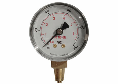 Harris Regulator Pressure Gauge 50mm 100 PSI / 7 BAR - 9006255 - WeldingMart.com